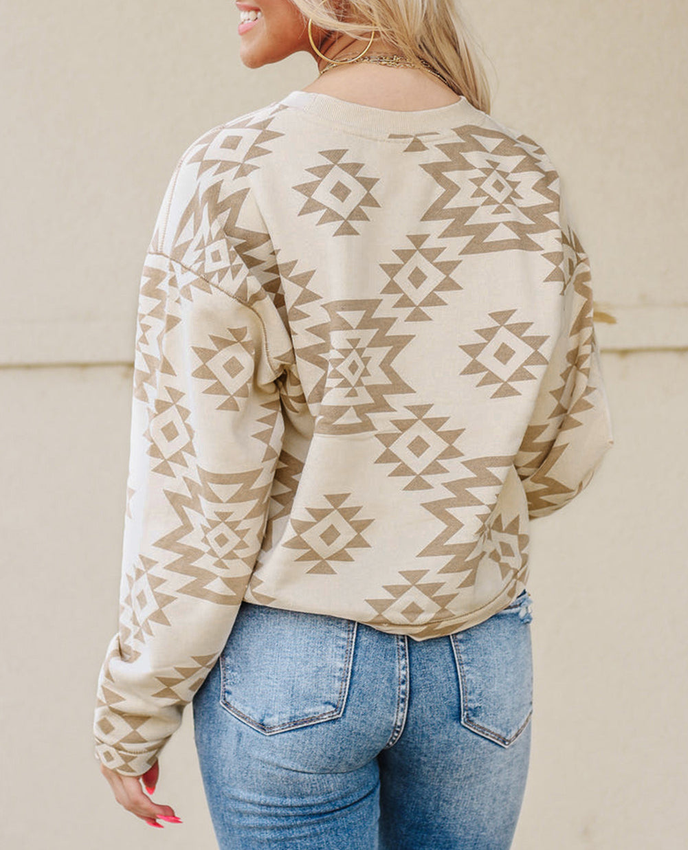 Aztec Pullover Sweatshirt