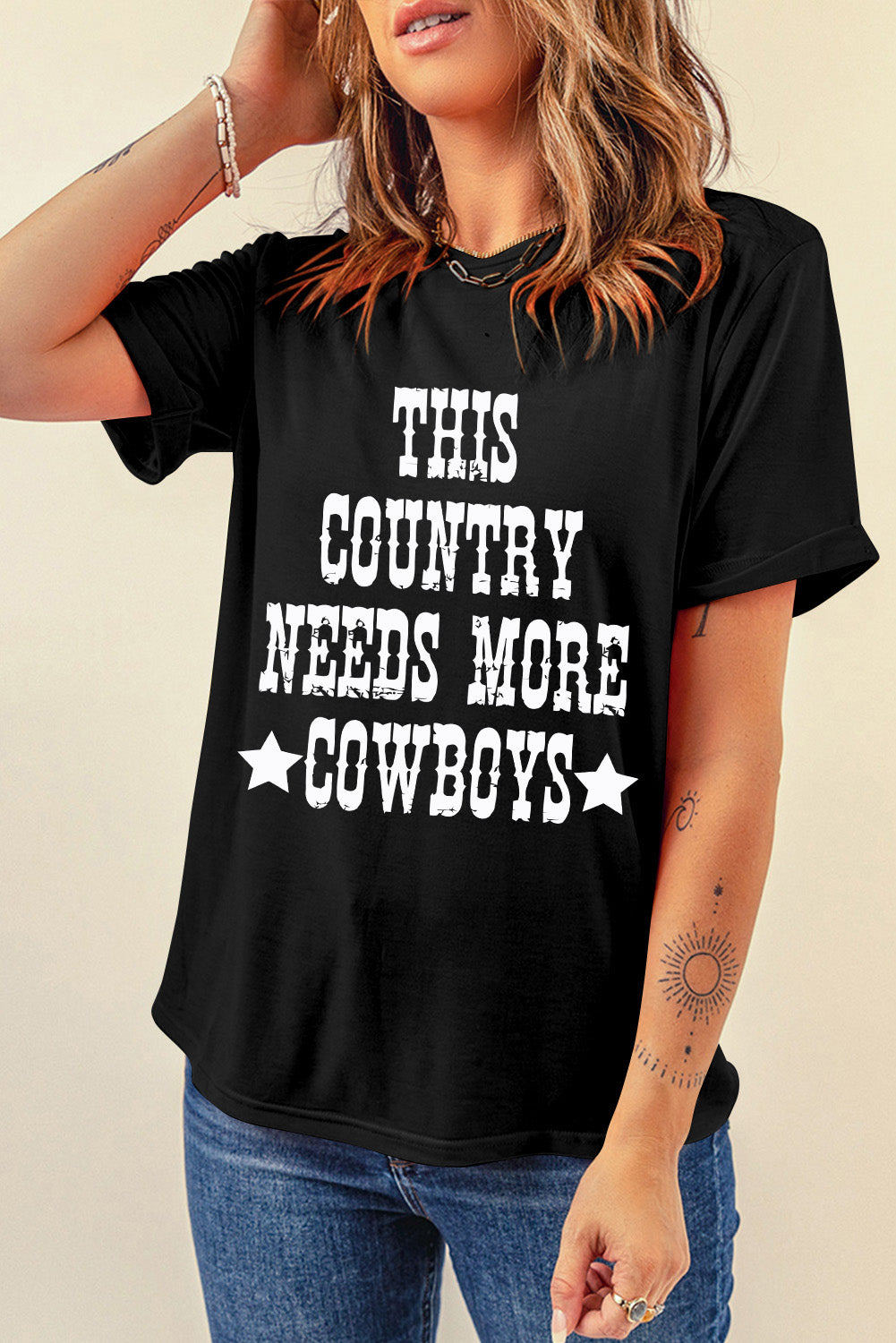 This Country Needs More Cowboys Graphic T Shirt