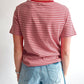 Stripe Crew Neck Casual T Shirt