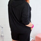 Textured Hoodie and Shorts Plus Size Two Piece Set