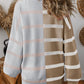 Stripe Colorblock Oversized Sweater