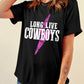 LONG LIVE COWBOYS Bolt Graphic Tee