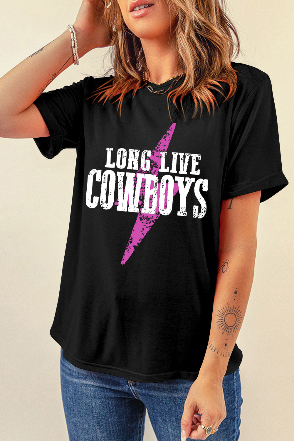 LONG LIVE COWBOYS Bolt Graphic Tee
