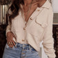 Chest Pockets Button up Knitted Cardigan