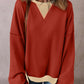 Color Block Patch Drop Shoulder Oversized Sweatshirt