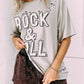Rock & Roll Graphic Distressed Vintage Tee