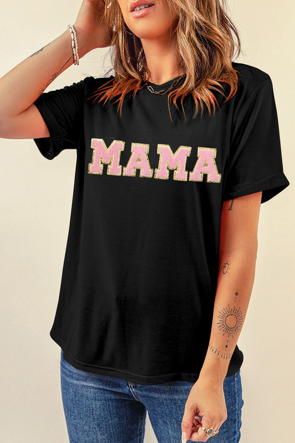 MAMA Chenille Graphic Tee