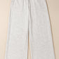 Cross-Waist Wide Leg Lounge Pants