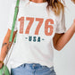 1776 USA Vintage Graphic T Shirt