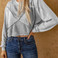 Expose Seam Knitted Patchwork Cropped Top