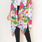 Floral Print Plus Size Kimono