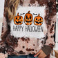 Tie-Dye Pumpkin HAPPY HALLOWEEN Graphic Top