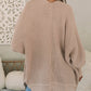 Knitted Dolman Sleeve Open Front Cardigan