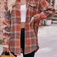 Multicolor Plaid Print Flap Pocket Shirt