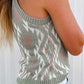 Western Tribal Aztec Pattern Knit Sweater Tank