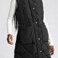 Longline Quilted Stand Collar Puffer Vest