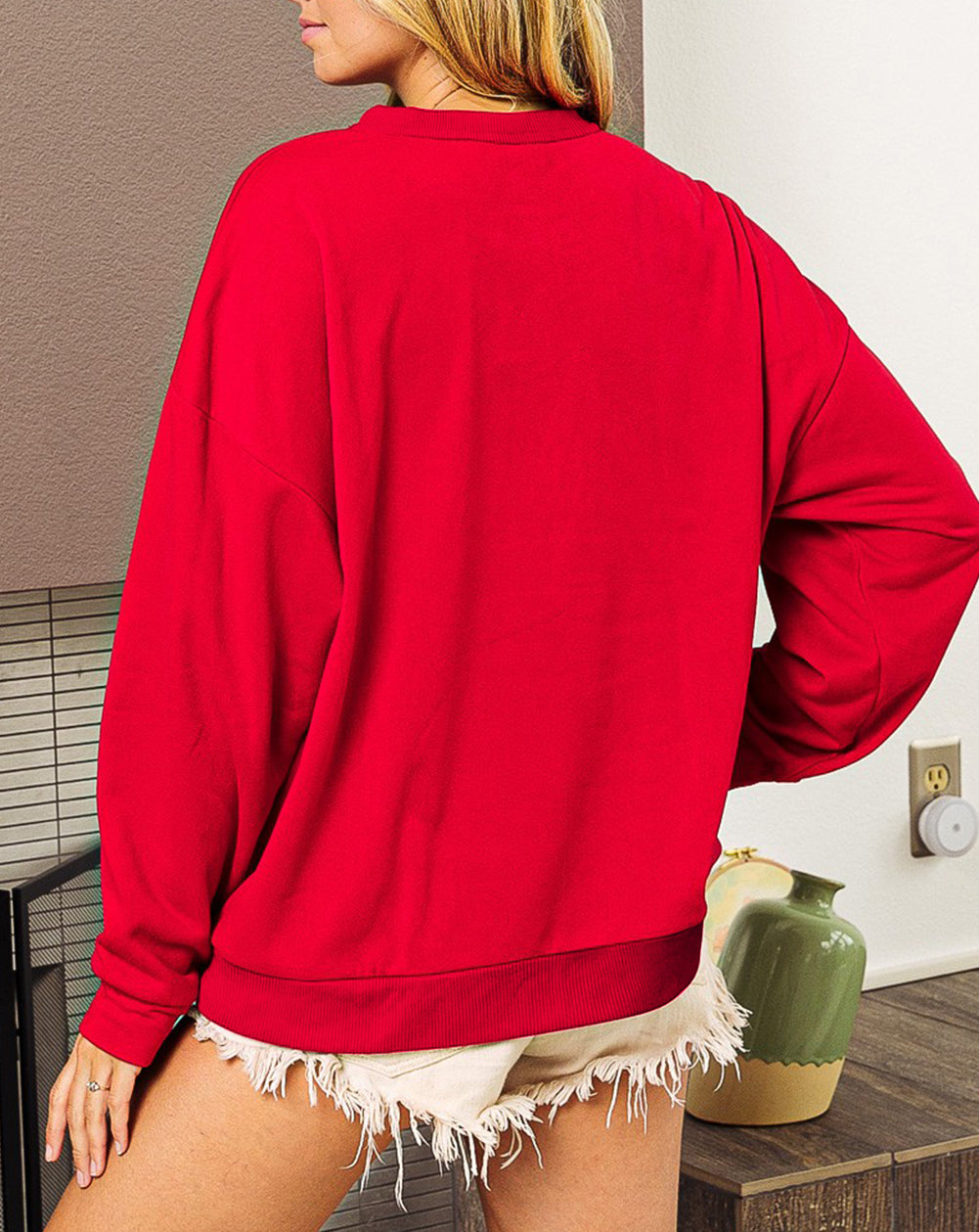 Shiny SANTA BABY Graphic Sweatshirt