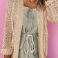Solid Open Knit Cardigan