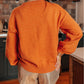 Thanksgiving Tinsel Drop Shoulder Crew Neck Sweater