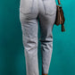 Acid Wash Straight Jeans