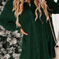 Velvet Button Front Shirt Mini Dress