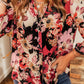 Floral Print Button Up Casual Shirt