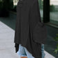 Exposed Seam Chest Pocket Loose Sleeve Oversized Top