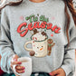 Tis The Season Graphic Christmas Fashion Sweatshirt