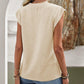 Solid Textured Batwing Sleeve Crew Neck T Shirt
