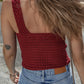 Cable Knit Pointelle Slim Fit V Neck Sweater Vest