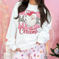 MERRY Christmas Santa Claus Print Crewneck Sweatshirt