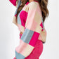 Color Block Drop Shoulder Crewneck Loose Fit Sweater