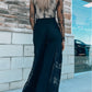 Boho Lace Patchwork Wide Leg High Waist Pants