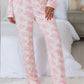 Floral Long Sleeve and Pants Pajamas Set