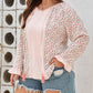 Dotty Floral Patchwork Plus Size Long Sleeve Blouse