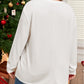 Plus Size Ribbed Textured Long Sleeve T Shirt