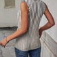 Striped Cutout Twist Front Tank Top