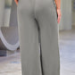Plus Size Pocketed Wide Leg Pants