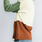 Ribbed Trim Color Block Sweater