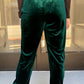 Solid Velvet Jogger Pants