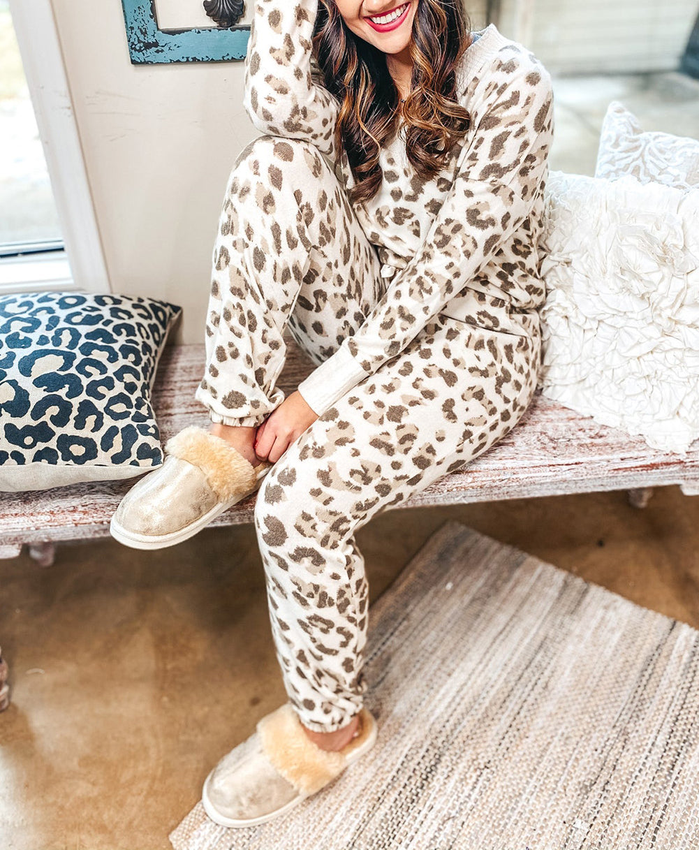 Long Sleeve Top Drawstring Joggers Lounge Outfit