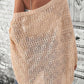 Pointelle Hollowed Knit Batwing Sleeve Cardigan