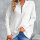 Oversized Quarter-Zip Pullover Sweatshirt