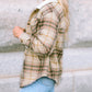 Winter Sherpa Lined Plaid Shacket with Chest Pockets