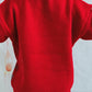 Sequin Fuzzy Christmas Tree Tinsel Elk Drop Shoulder Sweater