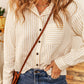 Stripes Chest Pocket Crinkled Shirt