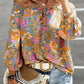 Frilled Off Shoulder Floral Blouse