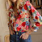 Floral Print Bracelet Sleeve Shirt