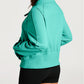 Zip Stand Neck Kangaroo Pocket Sweatshirt