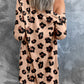 Leopard Printed Open Front Cardigan
